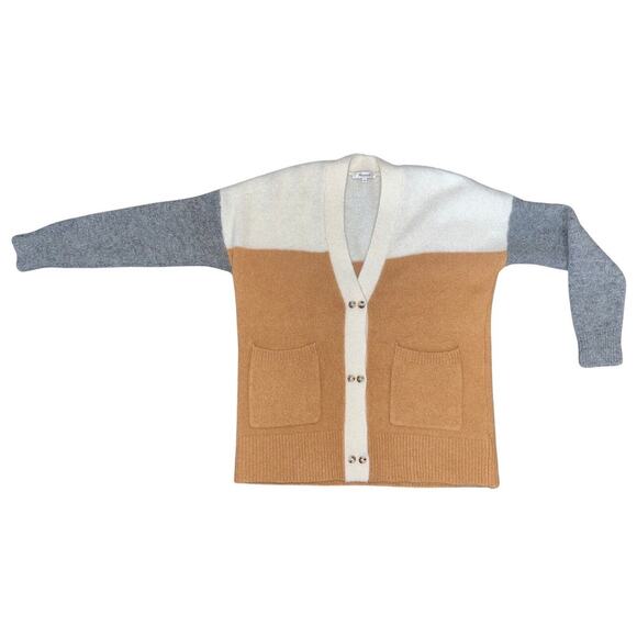 Madewell Sweaters - Madewell Women’s Allston Double-Button Cardigan Sweater Colorblock Small EUC